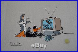 CHUCK JONES JUST FUR LAUGHS ANIMATION CEL SIGNED #241/500 WithCOA BUGS BUNNY