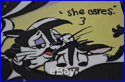 CHUCK JONES KITTY CATCH ANIMATION CEL SIGNED #240/500 WithCOA PEPE LE PEW