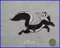 CHUCK JONES LE PURSUIT PEPE LEPEW ANIMATION CELL SIGNED #581/750 WithCOA