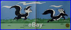 CHUCK JONES LE PURSUIT PEPE LEPEW ANIMATION CELL SIGNED #622/750 WithCOA