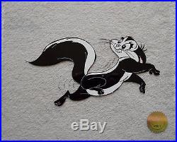 CHUCK JONES LE PURSUIT PEPE LEPEW ANIMATION CELL SIGNED #644/750 WithCOA