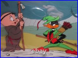 CHUCK JONES LtdEd 443/500 Hand Painted Signed'1.25 Quarter Staff' Animation Cel