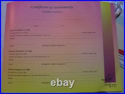 CHUCK JONES LtdEd 443/500 Hand Painted Signed'1.25 Quarter Staff' Animation Cel