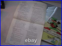 CHUCK JONES LtdEd 443/500 Hand Painted Signed'1.25 Quarter Staff' Animation Cel