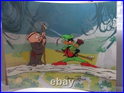 CHUCK JONES LtdEd 443/500 Hand Painted Signed'1.25 Quarter Staff' Animation Cel