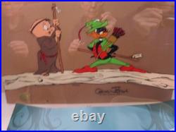 CHUCK JONES LtdEd 443/500 Hand Painted Signed'1.25 Quarter Staff' Animation Cel