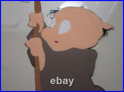 CHUCK JONES LtdEd 443/500 Hand Painted Signed'1.25 Quarter Staff' Animation Cel