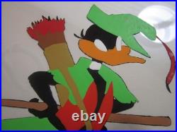 CHUCK JONES LtdEd 443/500 Hand Painted Signed'1.25 Quarter Staff' Animation Cel