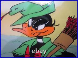 CHUCK JONES LtdEd 443/500 Hand Painted Signed'1.25 Quarter Staff' Animation Cel