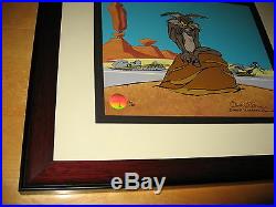 CHUCK JONES Road Runner, Coyote, I THINK THEREFORE I ACME, Hand-Signed CEL COA RARE