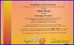 CHUCK JONES SAUSAGE FACTORY ANIMATION CEL SIGNED WithCOA #305/500