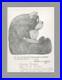CHUCK JONES SIGNED Bear Holiday Card Print 1983 Foray Owned with Dedication