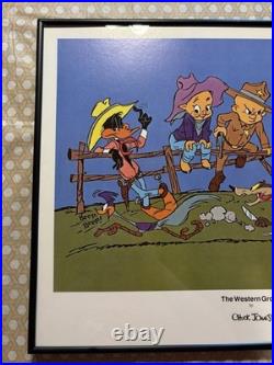 CHUCK JONES SIGNED THE WESTERN GROUP LITHO BUGS BUNNY 1989 very Rare