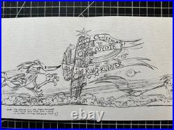 CHUCK JONES SIGNED Warner Bros Paper Holiday Card Print 1975 OH