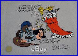 CHUCK JONES SIR LOIN OF BEEF ANIMATION CEL SIGNED/# WithCOA #338/500