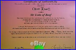 CHUCK JONES SIR LOIN OF BEEF ANIMATION CEL SIGNED/# WithCOA #46/500