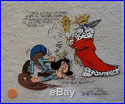 CHUCK JONES SIR LOIN OF BEEF ANIMATION CEL SIGNED/# WithCOA #496/500