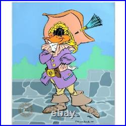 CHUCK JONES SN Animation Cel Daffy Duck DAFFY CAVALIER COA 343/500