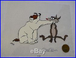 CHUCK JONES SUSPENDED ANIMATION ANIMATED CEL SIGNED #560/750 WithCOA