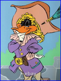 CHUCK JONES Signed Animation Cel Daffy Duck DAFFY CAVALIER COA