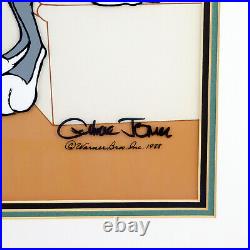CHUCK JONES Signed Doctor Daffy Duck Bugs Bunny Physician Limited Cel Art