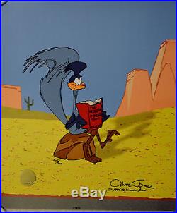 CHUCK JONES THE NEUROTIC COYOTE ANIMATION CEL SIGNED/# WithCOA #305/500 DTD 1994