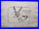 CHUCK JONES drawing and painting on old paper signed stamped vintage