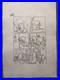 CHUCK JONES drawing and painting on old paper signed stamped vintage