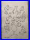 CHUCK JONES drawing and painting on old paper signed stamped vintage