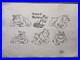 CHUCK JONES drawing and painting on old paper signed stamped vintage