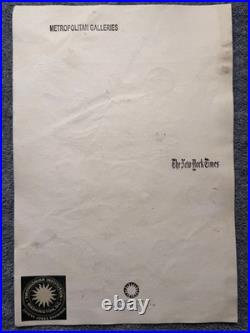 CHUCK JONES drawing and painting on old paper signed stamped vintage