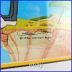 COYOTE CROSSING Chuck Jones Cel Signed Limited Edition Art Wile Bugs Bunny