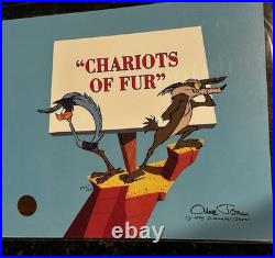 Chariots of Fur Chuck Jones Signed Cel Signed Limited Edition Warner Brothers