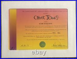 Chuck Jones ACME Road Hog Signed Limited Edition Animation Cel 53/150