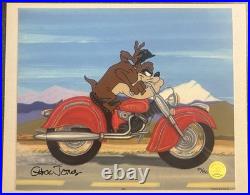 Chuck Jones ACME Road Hog Signed Limited Edition Animation Cel 54/150