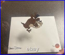 Chuck Jones ACME Road Hog Signed Limited Edition Animation Cel 54/150