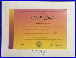 Chuck Jones ACME Road Hog Signed Limited Edition Animation Cel 54/150