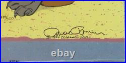 Chuck Jones Acme Catalogue Hand Signed painted Looney Tunes Coyote Sericel COA