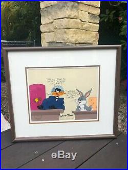 Chuck Jones Animation Art Limited Edition Cel Contempt in Court Signed