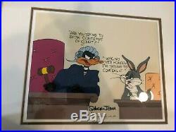Chuck Jones Animation Art Limited Edition Cel Contempt in Court Signed