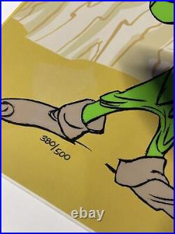 Chuck Jones Animation Cel Autograph Daffy Duck Bow & Error Daffy Porky Pig I15