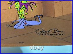 Chuck Jones Animation Cel Limited Edition Daffy Duck RUDE JESTER autograph I16