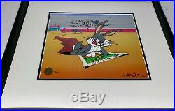 Chuck Jones Animation Cel Signed LEFT AT ALBUQUERQUE Bugs Bunny Rare Cell