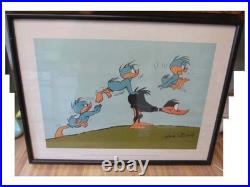 Chuck Jones Autographed Daffy Duck Lithograph Leap Frog Samuel Goldwyn Childrens Chuck Jones Autographed Daffy Duck Lithograph Leap Frog Samuel Goldwyn Childrens