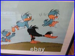 Chuck Jones Autographed Daffy Duck Lithograph Leap Frog Samuel Goldwyn Childrens