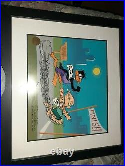 Chuck Jones Autographed Looney Toones Cartoon Cell Professionally Framed