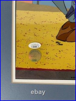 Chuck Jones Autographed The Neurotic Coyote Limited Edition Sericel JSA COA Chuck Jones Autographed The Neurotic Coyote Limited Edition Sericel JSA COA