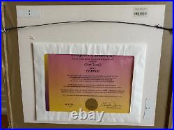 Chuck Jones BUGS BUNNY DAFFY CHEERS! Hand Signed painted Looney Tunes cel COA