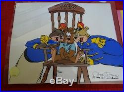 Chuck Jones Bear For Punishment 1995 Animation Cel Limited 12/500 Signed & COA