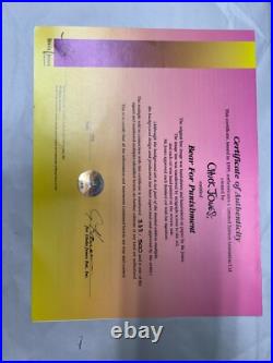 Chuck Jones Bear For Punishment Hand Signed painted Looney Tunes cel COA